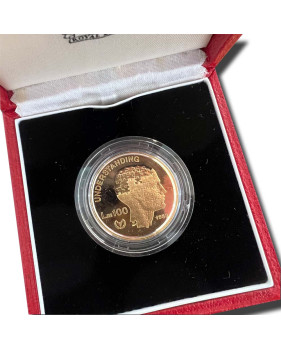 1983 Malta Iydp Lm100 Gold Coin Proof Gold International Year Of The Disabled Persons Rare