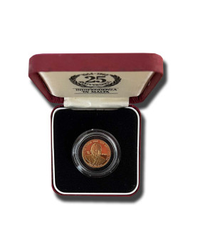 1989 Malta 25th Anniversary Independence LM100 Gold Coin PROOF Gold RARE