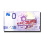 0 Euro Souvenir Banknote Milite Ignoto SPECIMEN Italy SEDX 2022-1