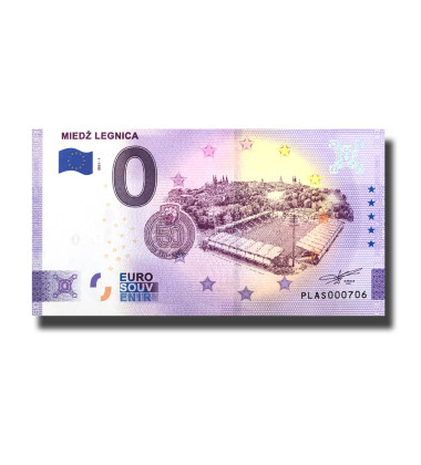 0 Euro Souvenir Banknote Miedz Legnica Poland PLAS 2021-1