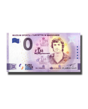 0 Euro Souvenir Banknote Muzeum Sportu I Turystyki W Warszawie Poland PLAM 2021-4