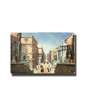 Malta Postcard Tucks Strada Reale Used With Cancellation Divided Back