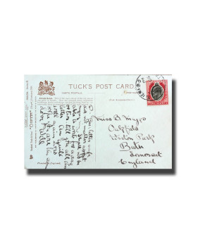 Malta Postcard Tucks Strada Reale Used With Stamp Divided Back