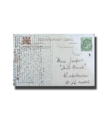 Malta Postcard Tucks Quarantine Harbour Used With Stamp Divided Back V2