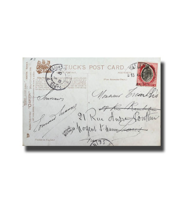 Malta Postcard Tucks Citta Vecchia Used With Stamp Divided Back