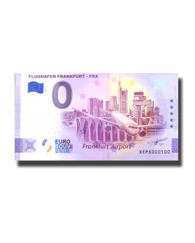 0 Euro Souvenir Banknote Flughafen Frankfurt FRA Germany XEPS 2022-3