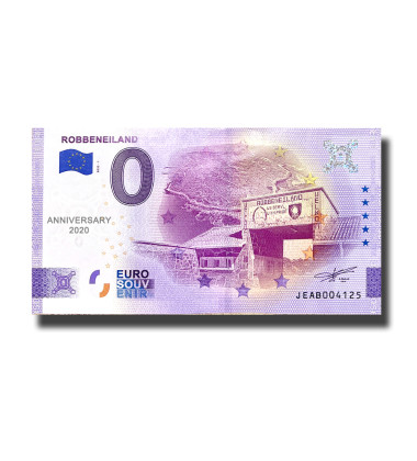 Anniversary 0 Euro Souvenir Banknote Robbeneiland South Africa JEAB 2022-1