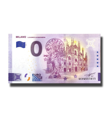 0 Euro Souvenir Banknote Milano Italy SEDW 2022-1