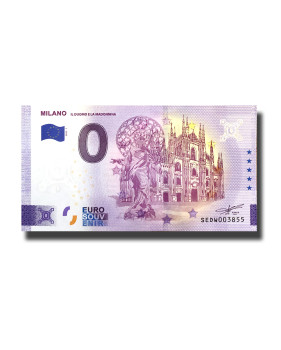 0 Euro Souvenir Banknote Milano Italy SEDW 2022-1