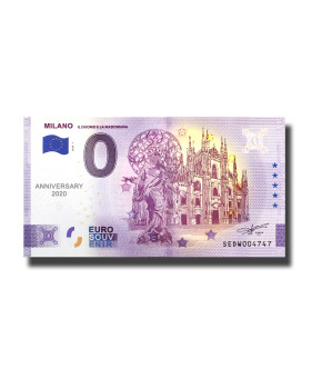 Anniversary 0 Euro Souvenir Banknote Milano Italy SEDW 2022-1