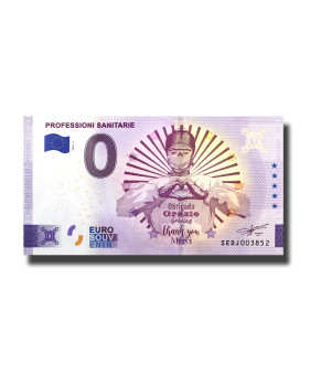 0 Euro Souvenir Banknote Professioni Sanitare Italy SEDJ 2022-2