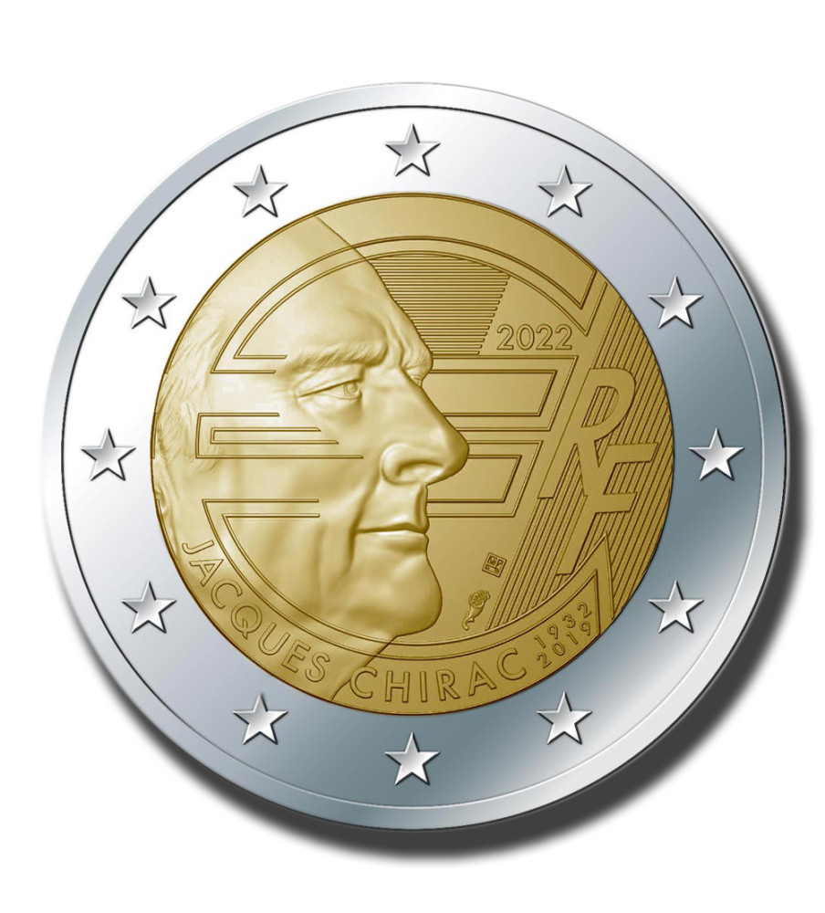 2022 France Jacques Chirac 2 Euro Coin