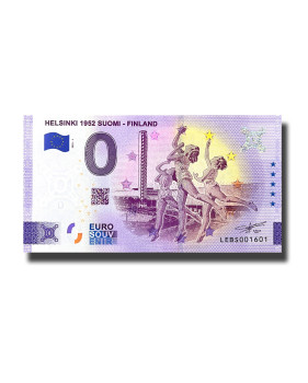 0 Euro Souvenir Banknote Helsinki 1952 Suomi Finland LEBS 2022-1