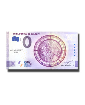 Anniversary 0 Euro Souvenir Banknote En El Portal De Belen Spain VEES 2021-2