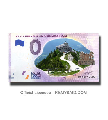 0 Euro Souvenir Banknote Kehlsteinhaus Colour Germany XEBW 2020-1