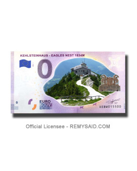 0 Euro Souvenir Banknote Kehlsteinhaus Colour Germany XEBW 2020-1