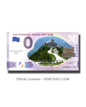 Anniversary 0 Euro Souvenir Banknote Kehlsteinhaus Colour Germany XEBW 2020-1