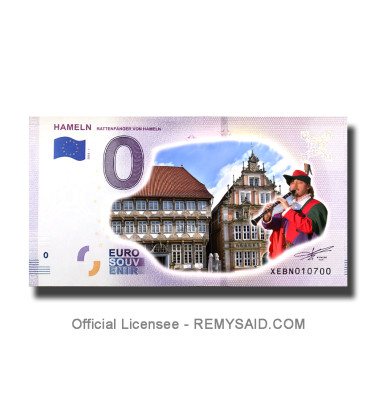 0 Euro Souvenir Banknote Hameln Colour Germany XEBN 2018-1