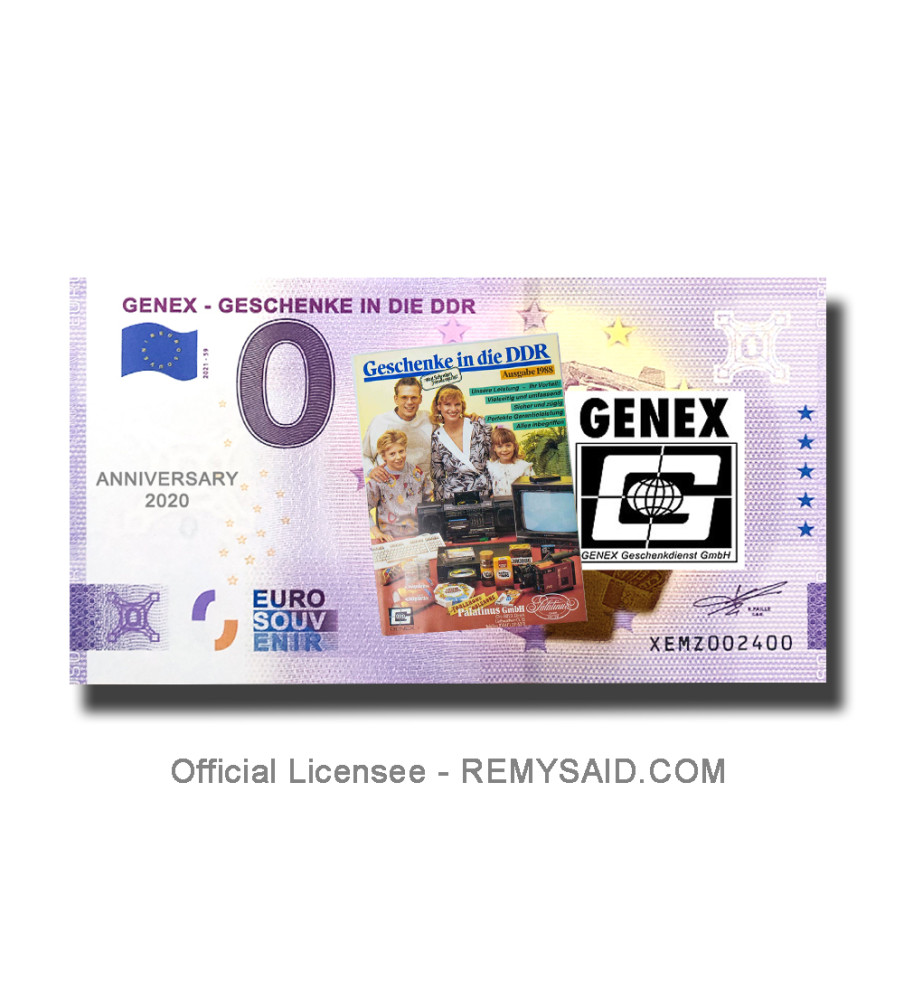 Anniversary 0 Euro Souvenir Banknote Genex Colour Germany XEMZ 2021-59