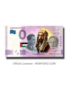 0 Euro Souvenir Banknote Kingdom of Iraq Colour Iraq IQAF 2022-1