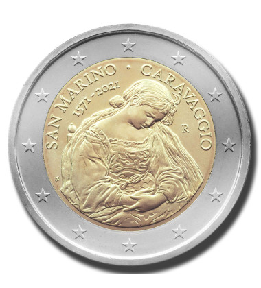 2021 San Marino Caravaggio 2 Euro Coin