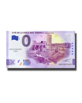 Anniversary 0 Euro Souvenir Banknote Cite De La Voile Eric Tabarly France UEDY 2022-2