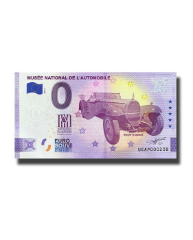 0 Euro Souvenir Banknote Musee National De L'Automobile France UEAP 2022-3