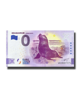 0 Euro Souvenir Banknote Seaquarium France UECR 2022-4