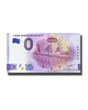 0 Euro Souvenir Banknote Caves Roquefort Societe France UEYJ 2022-1