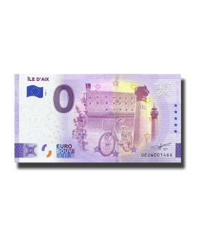 0 Euro Souvenir Banknote Ile D'Aix France UEUW 2022-1