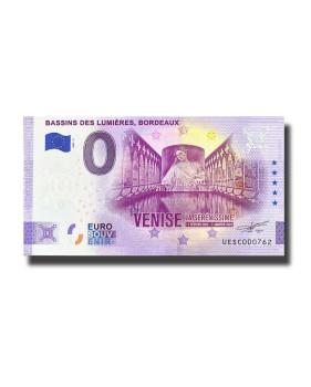 0 Euro Souvenir Banknote Bassins Des Lumieres Bordeaux France UESC 2022-3
