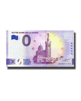 0 Euro Souvenir Banknote Notre Dame De La Garde France UEAA 2022-4