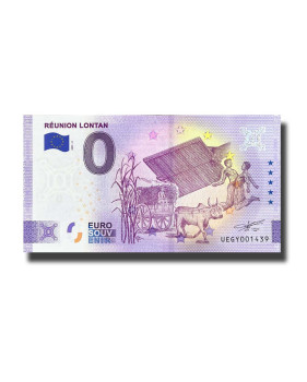 0 Euro Souvenir Banknote Reunion Lontan France UEGY 2022-4