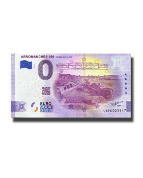 0 Euro Souvenir Banknote Arromanches 360 France UEFK 2022-4