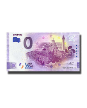 0 Euro Souvenir Banknote Biarritz France UEEU 2022-5