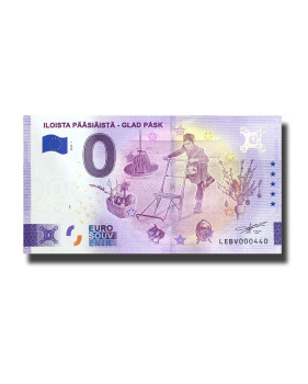 0 Euro Souvenir Banknote Iloista Paasiaista - Glad Pask Finland LEBV 2022-1