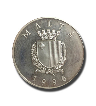 1996 Malta Olympic Games LM 5 Silver Coin PROOF Silver