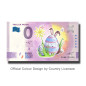 0 Euro Souvenir Banknote Vorlijk Pasen Colour Netherlands PEBQ 2022-1