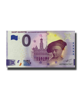 0 Euro Souvenir Banknote Saint Quentin France UEYN 2022-1