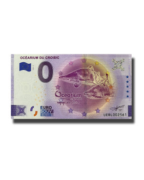 0 Euro Souvenir Banknote Ocearium Du Croisic France UEBL 2022-2