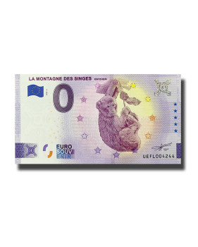 0 Euro Souvenir Banknote La Montagne Des Singes France UEFL 2022-6