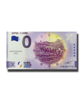 Anniversary 0 Euro Souvenir Banknote Ciftci 1 Livre Turkey TUBJ 2022-1