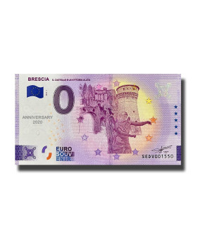 Anniversary 0 Euro Souvenir Banknote Brescia Italy SEDV 2022-1