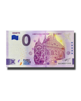 0 Euro Souvenir Banknote Veneto Italy SECN 2022-6