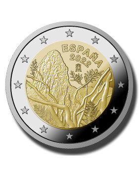2022 Spain Garajonay National Park 2 Euro Coin