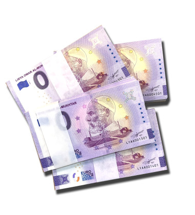 Anniversary 0 Euro Souvenir Banknote Omar Al Mukhtar Libya LYAA 2022-1