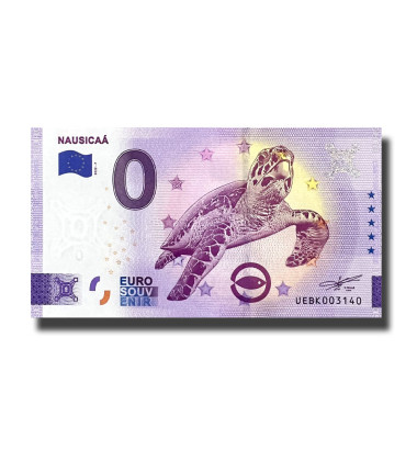 0 Euro Souvenir Banknote Nausicaa France UEBK 2022-7