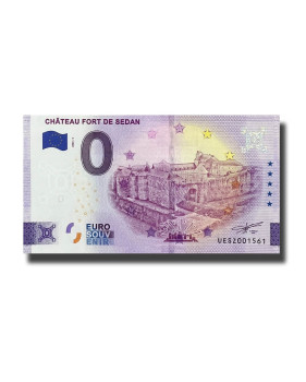 0 Euro Souvenir Banknote Chateau Fort De Sedan France UESZ 2022-1