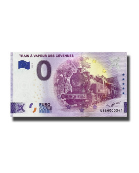 0 Euro Souvenir Banknote Train A Vapeur Des Cevennes France UEBH 2022-2