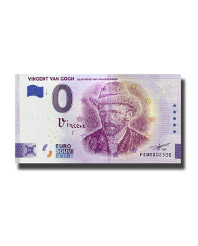 0 Euro Souvenir Banknote Vincent Van Gogh Netherlands PEBR 2022-1
